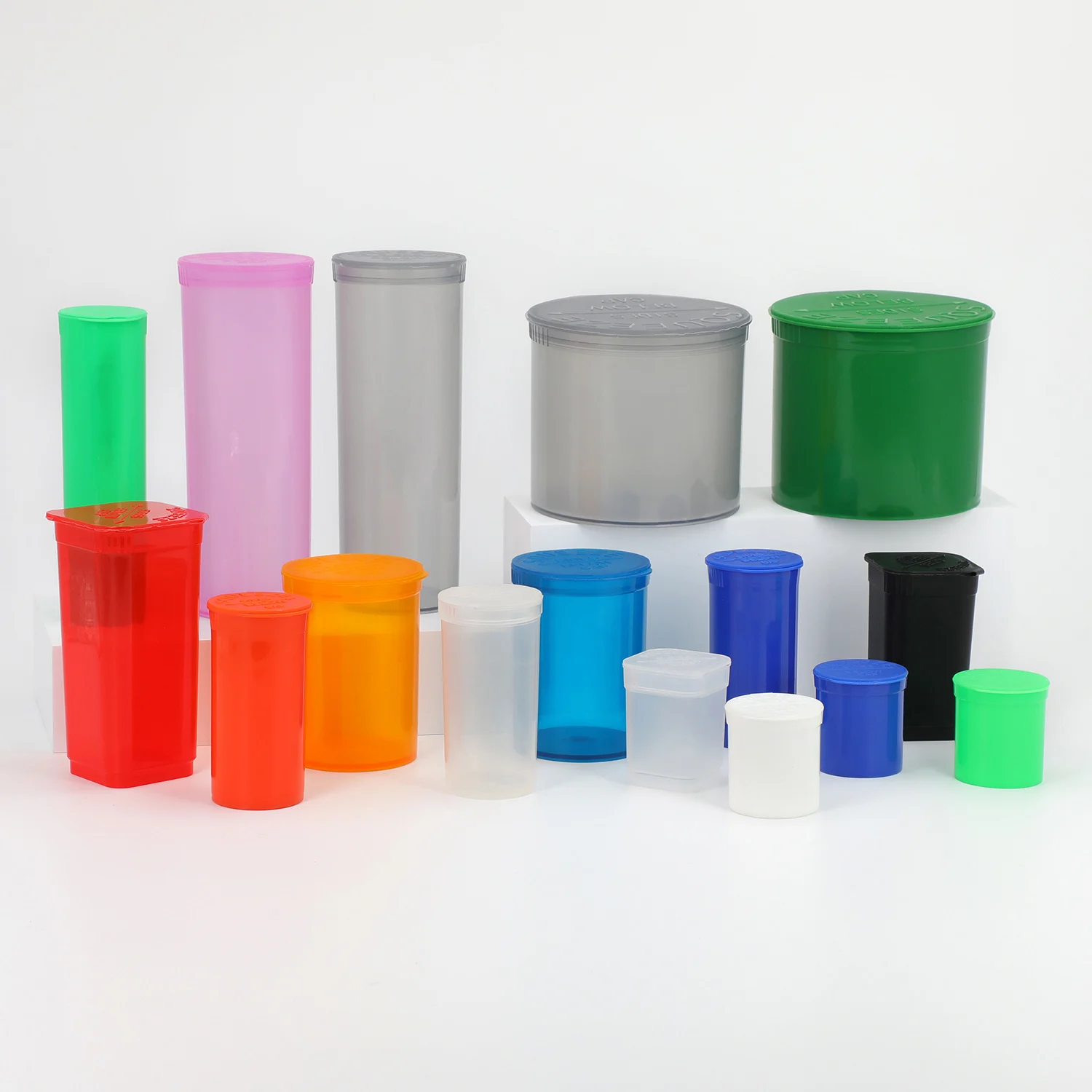 Wholesale Different Size Pop Top Vial Child Proof Flower Packaging Pop Top Tube