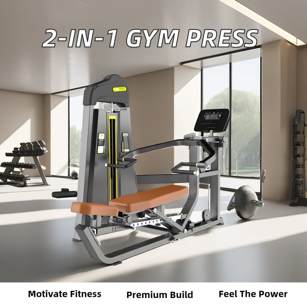 Dual Functional Steel Gym Fitness Strength Machine CE Certified Chest Press and Shoulder Press for Body Building