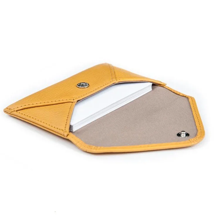 Factory Directly Minimalist Business Top Leather Name Card Holders Travel Wallet Organizer