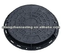 Locking manhole cover with ring