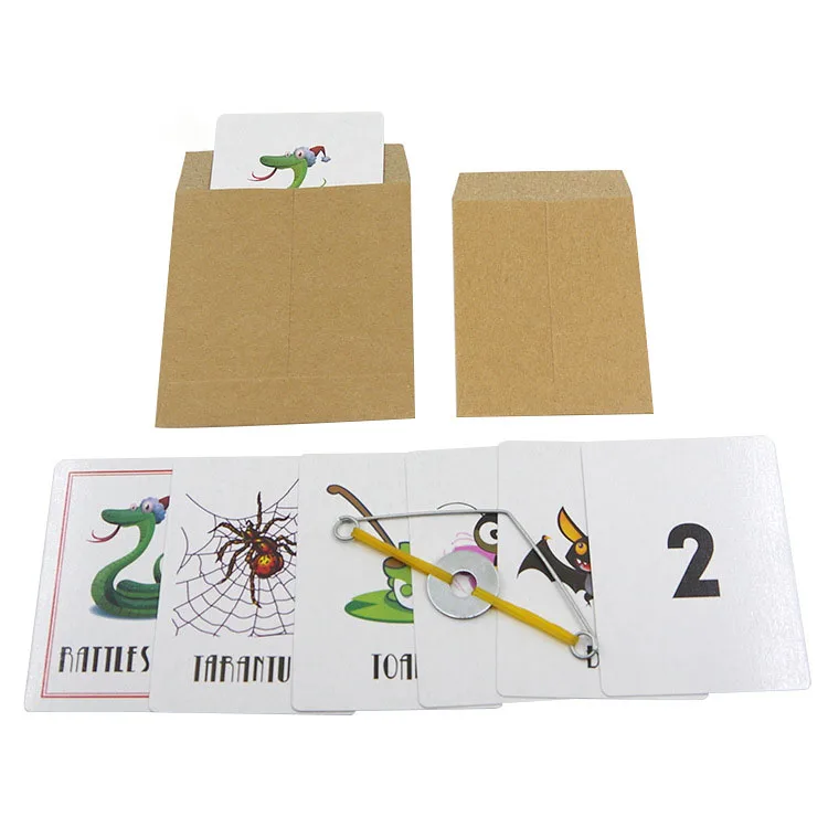 Novelty Prank Toy Card Scary Envelope Prediction Animal Card Envelope Insect Predict Gimmick Cards Joke Toy Magic Trick Props