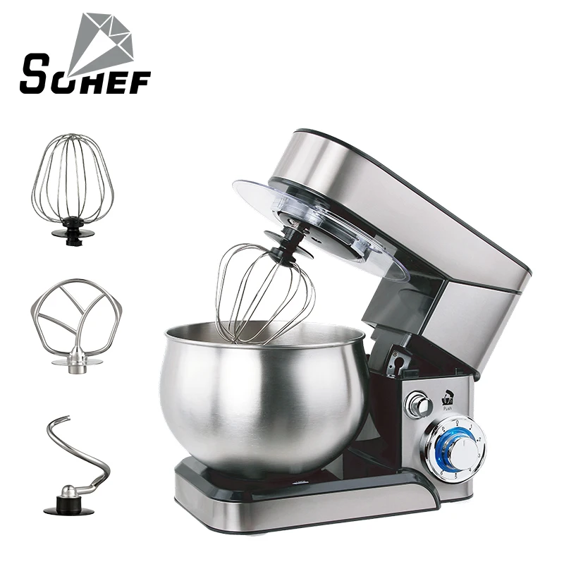Commercial Electric Kitchen Stand Mixer Double Hook Multifunctional Food Stand Mixer