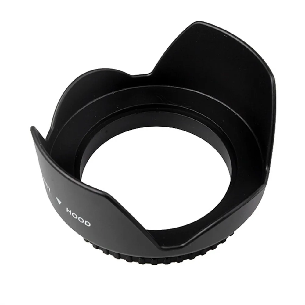 Universal screw mount flower shape 72mm Lens hood universal for all brand digital camera