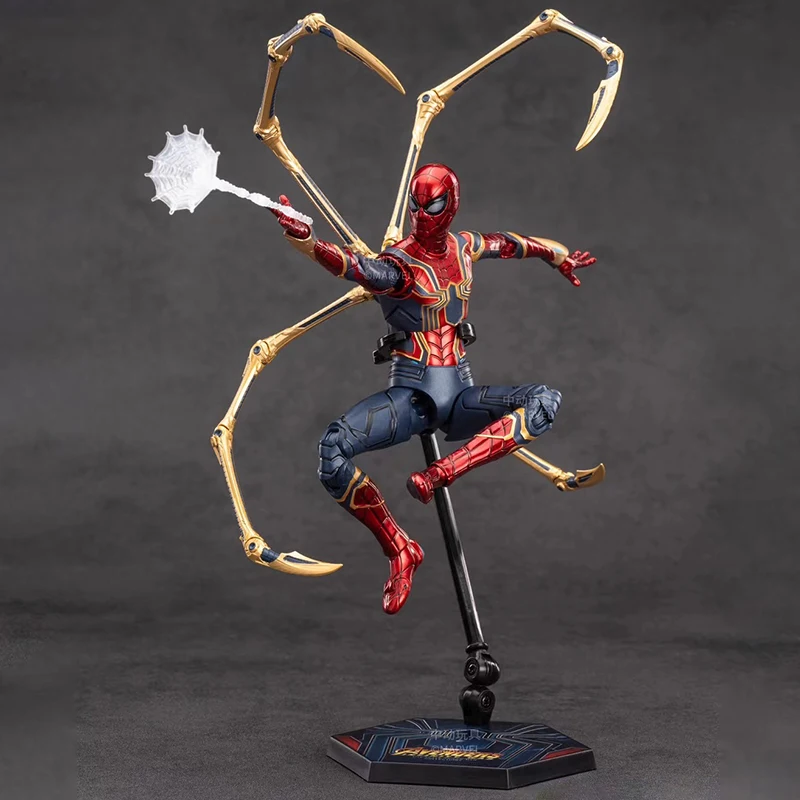 zd toys original genuine Spider Man Marvel Avengers 3 Iron Spider-Man 2.0 1/10 action figures movable joints 18cm 7 in