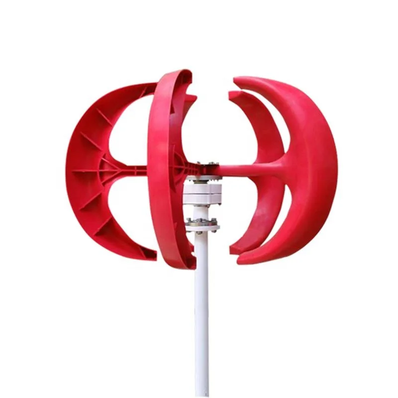 New Design 1000W 12V 24V Red vertical axis wind turbine 1kw 2kw 3kw 5kw wind power generator for sale