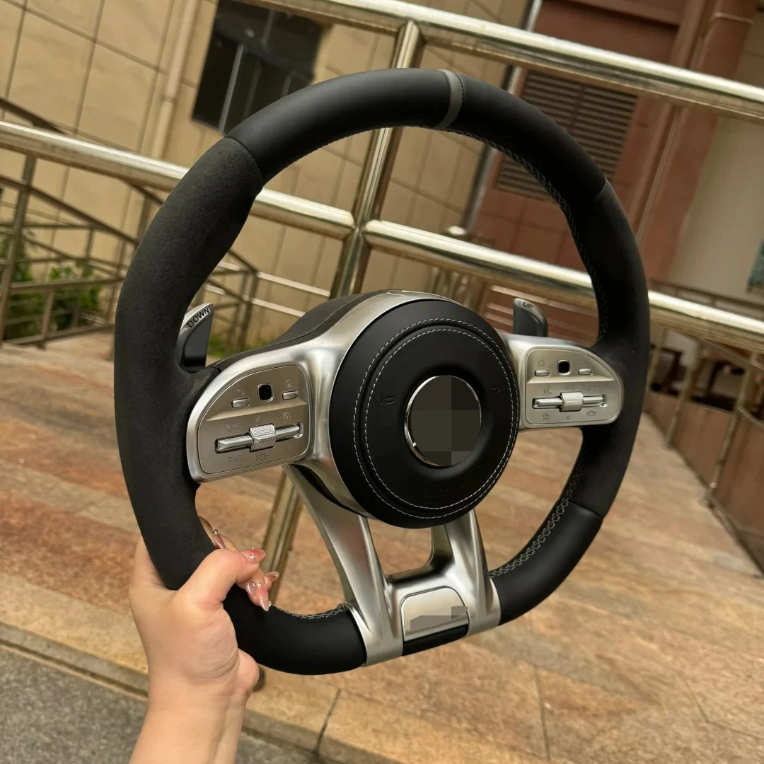 New upgrade old car retrofit leather Steering Wheel For Mercedes-Benz glk class e300 e200 w177 w211 w204 w205 c450 c204