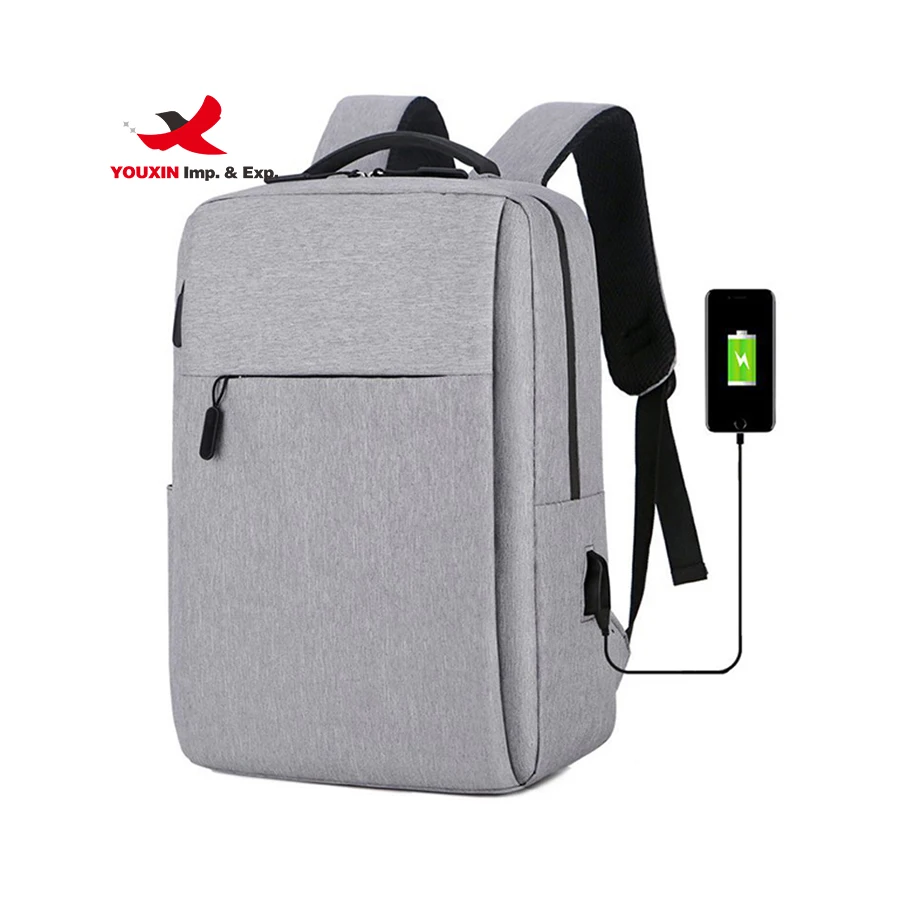 New Computer Backpack Laptop Bag Laptop Waterproof Business Backpack Men USB Zipper Customizable Logo Gift Backpack