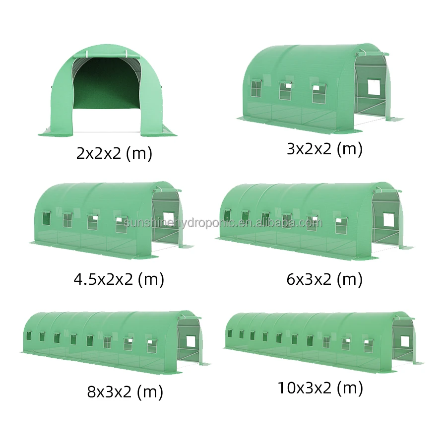 6x3x2 Winter Garden Plant House Plant Growth Sustainable Plastic Arched Greenhouse Walk-in Portable Tunnel Greenhouses
