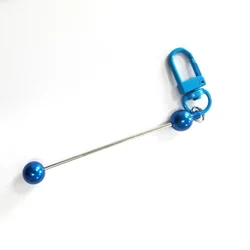 Personalized Metal aluminum stainless steel Beaded Charms Decor DIY Bar Keychain