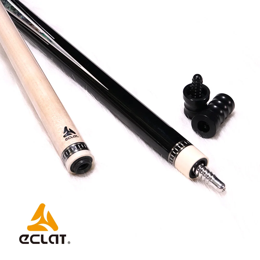 
Eclat high end pool cue LGZ-04 ebony wood with seashall inlay maple cue 