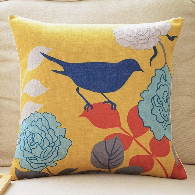 100% Cotton Printed Square Pillow Covers Home Decore Throw Cushion Cover Top Selling Custom Satin Pillowcase Stylish Comfortable