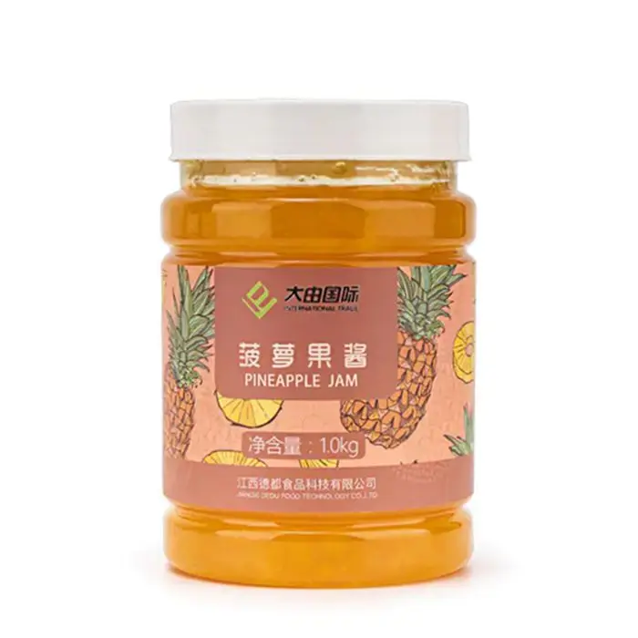 Dayou Fruit Puree Sauce pineapple Jam for Bubble Tea Soft Drinks Bakery