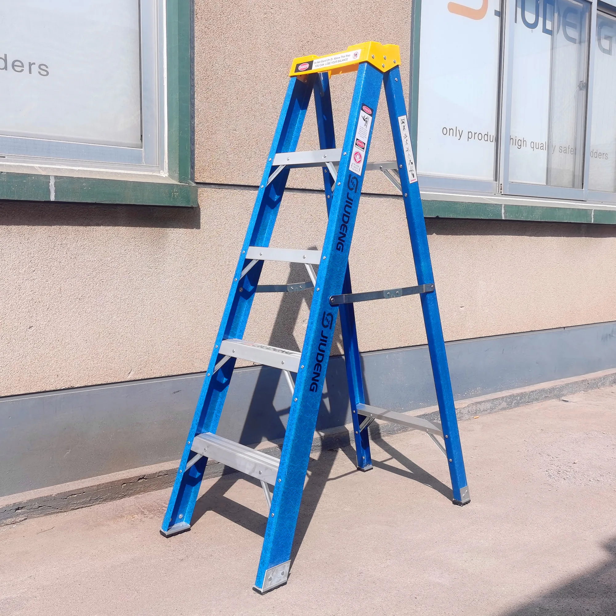 3 4 5 6 7 8 9 10 11 12 Steps Double Side Fiberglass Step Ladder