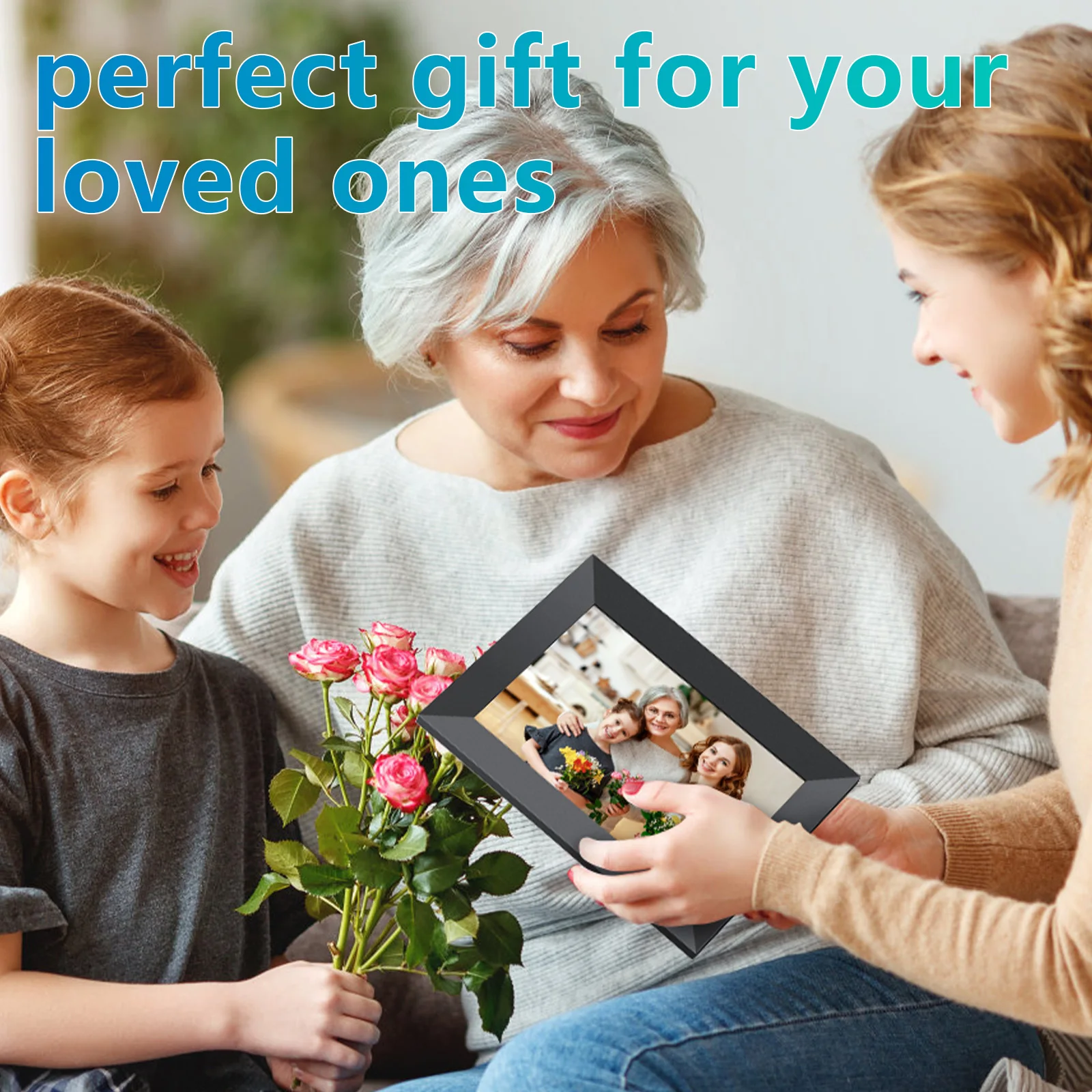 Best Selling Frame Digital Photo Frame with Wifi Android System 10 Inch Digital Frame