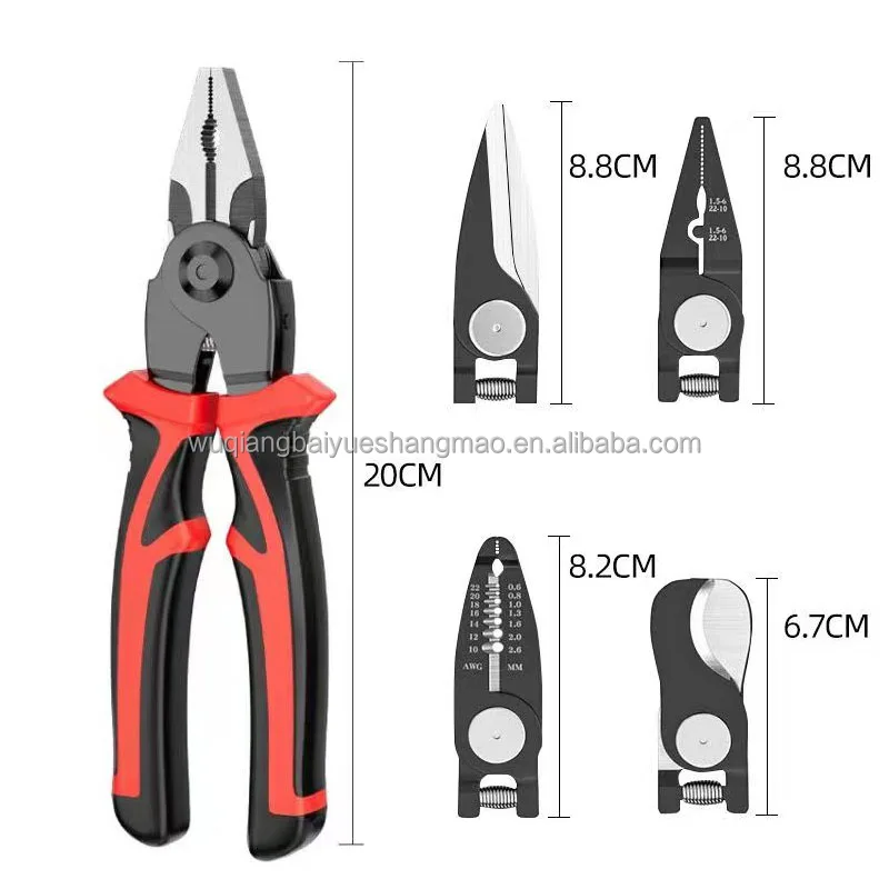 Multi functional pliers, new multi-functional tool, five in one head changing tool set