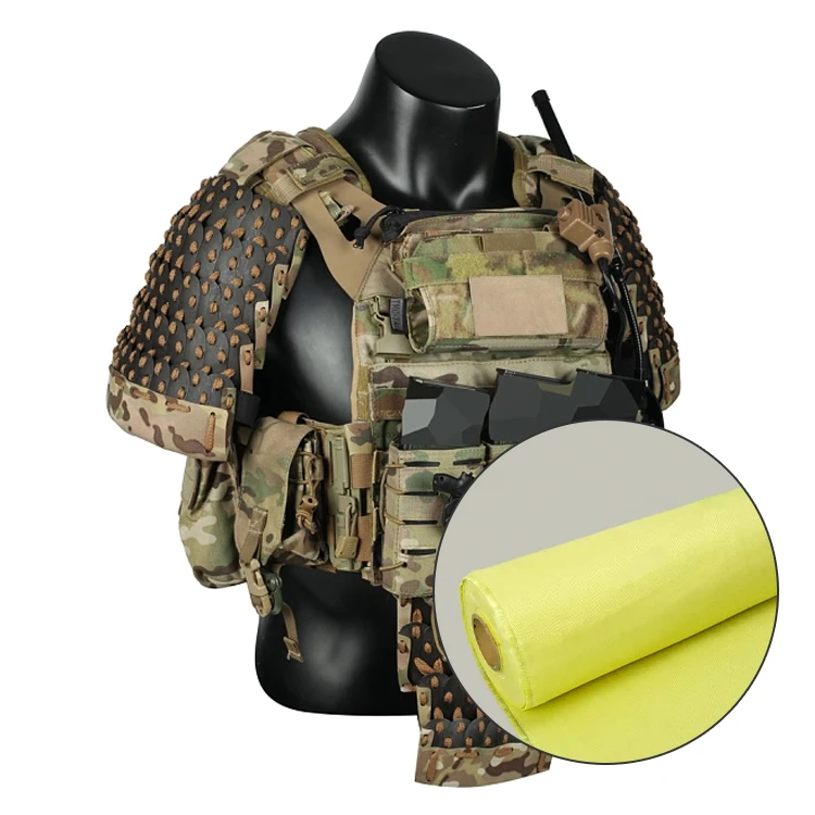 Professional Factory Customized Protective Clothing High Strength Anti Cutting Fireproof Aramid Fabric Kevlar Woven Fabric