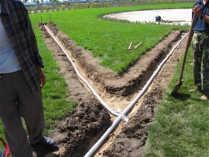 Manufacturer Park Green Soft Permeable Underground Drainage Pipe 150mm Diameter DN100 Spring Steel Wire