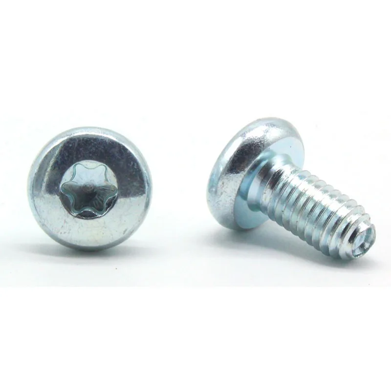 DIN 7500 Zinc Plated Cross Recessed Torx Pan Head Thread Rolling Self Locking Screws Triangular Thread Machine Screw For Metal
