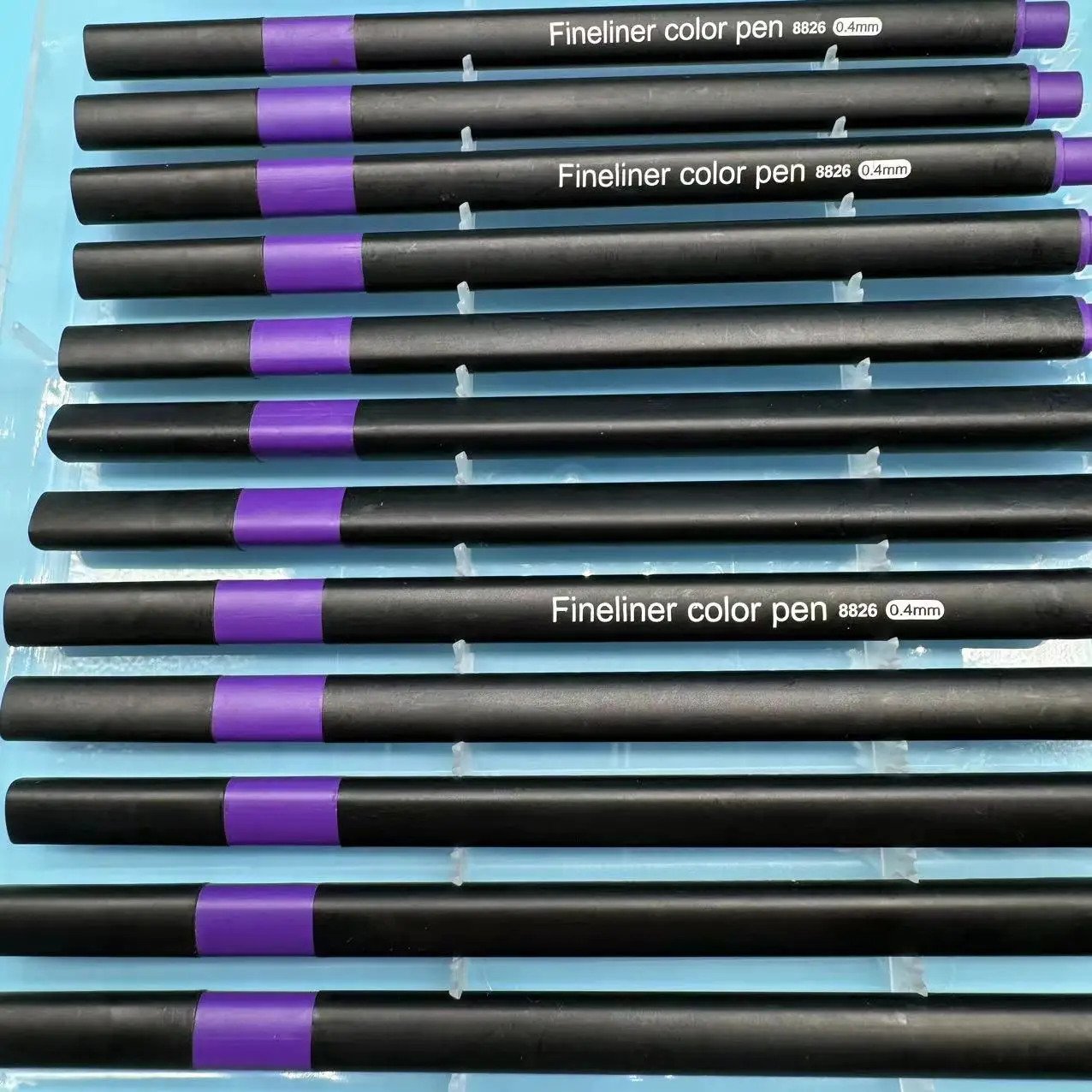 Hot Sale Writing Plastic lavender Light Purple Single Color Fineliner Pen Stationery Ballpoint Pens