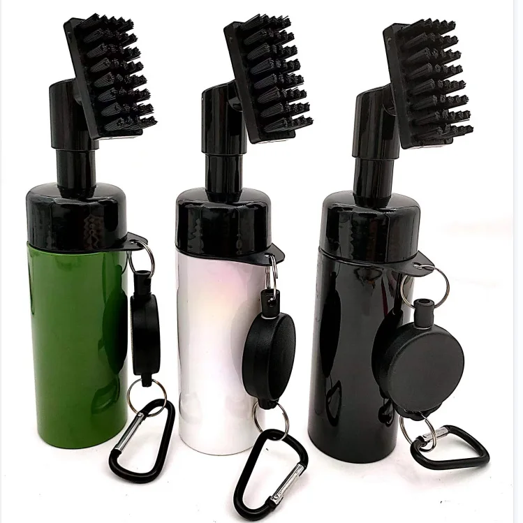 Golf Club Cleaning Brush 1Piece Logo Custom Water Spray Bottle Club Cleaner Squeeze Bottle Water Dispenser for Golf Club sports