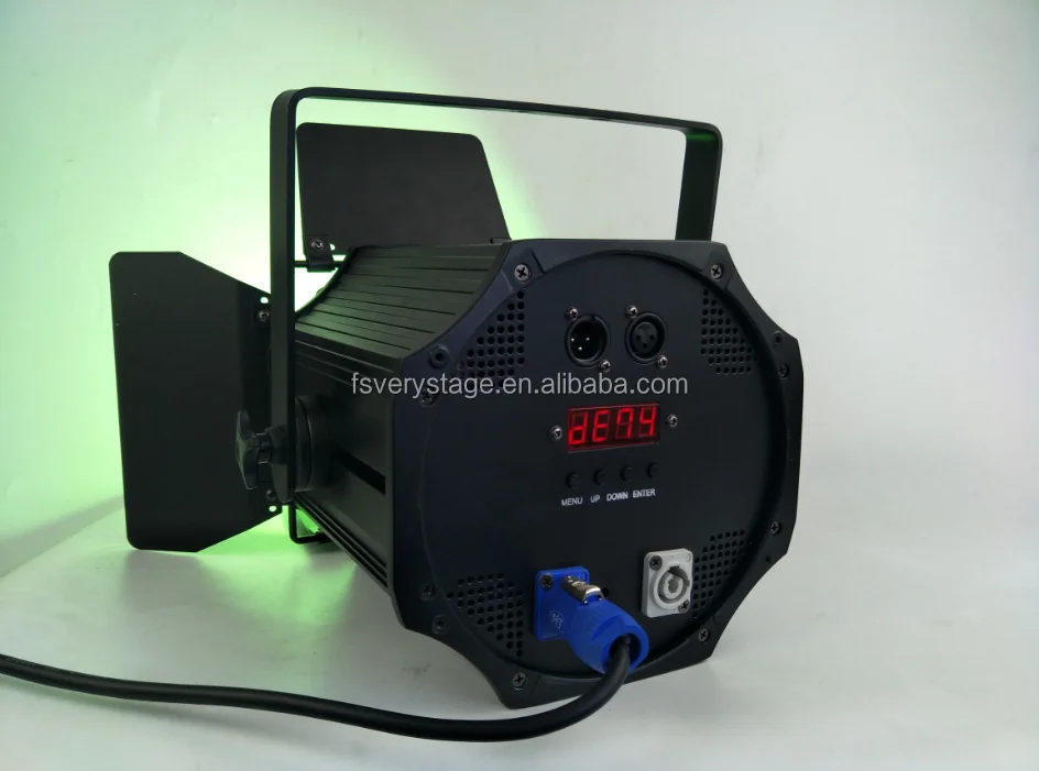 DMX512 Aluminum COB200W RGBWA 5in1 Led Cob Blinder Light for Stage Theater Church Studio