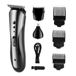 Kemei KM-1407 hair trimmer machines Professional rechargeable electric beard shaver trimmer hair clipper for men