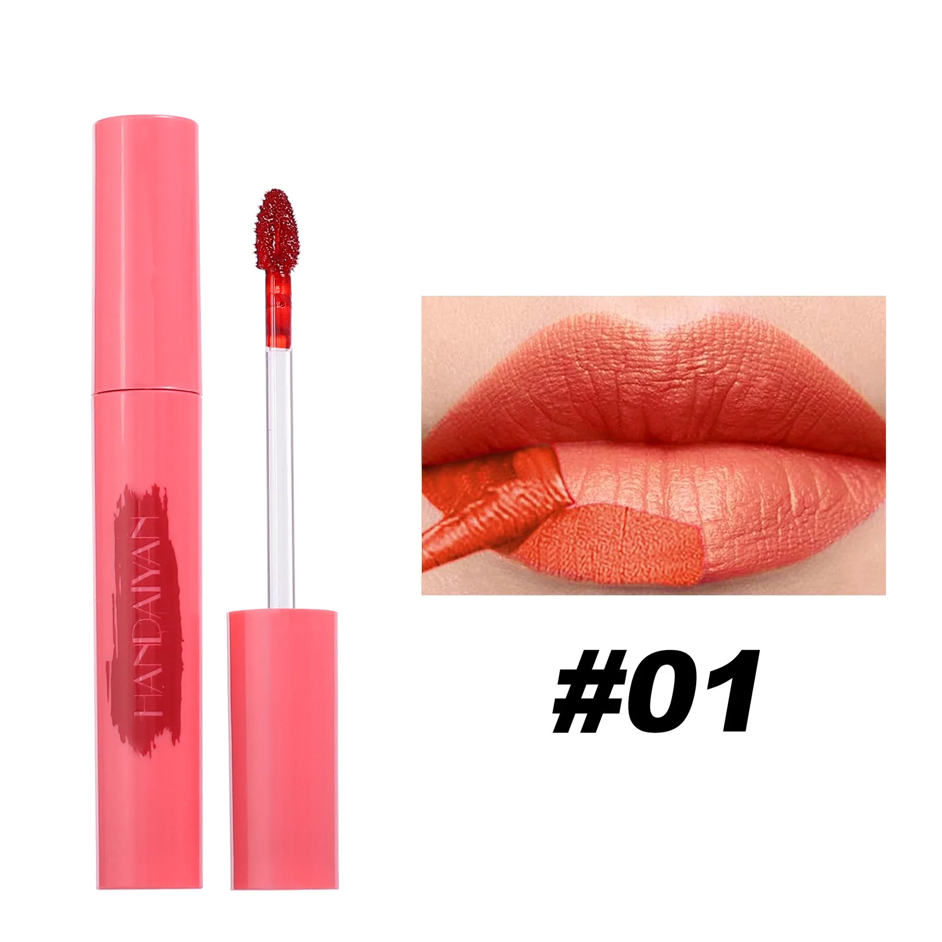 Handaiyan matte lipgloss Peel-off Lip Stain  Lasting Lip Glaze Matte Staying Base Color Lip Tinting Tear Off Liquid Lipstick