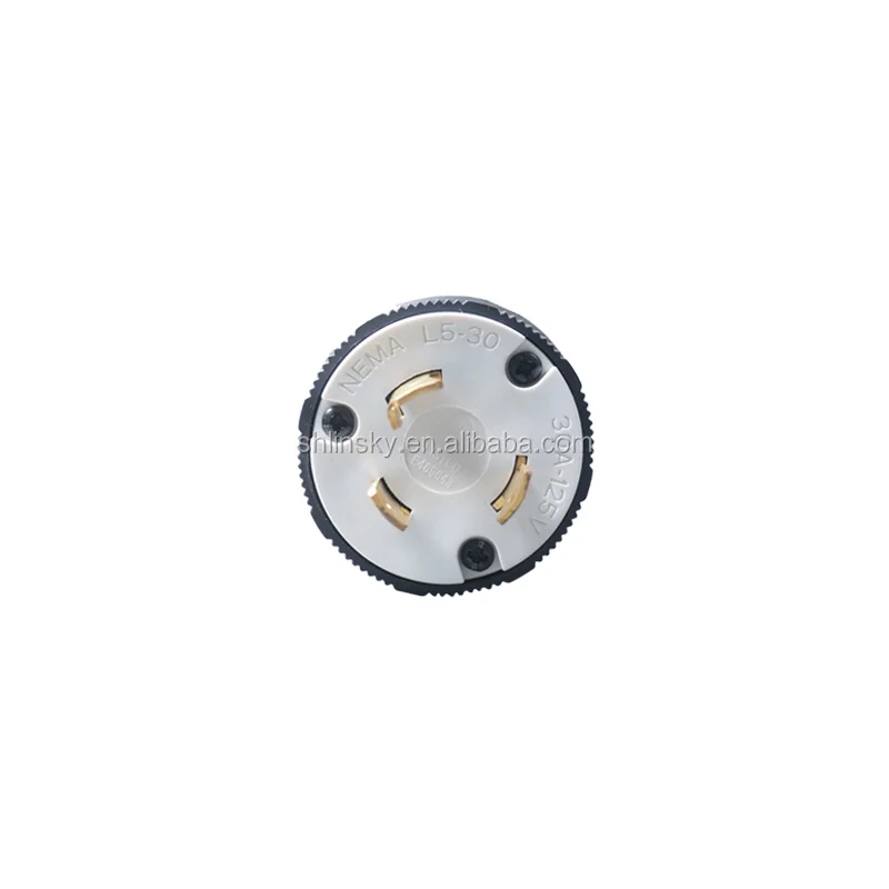 NEMA ul listed 30a 125v 250v industrial power 3 pin 13amp electrical plug