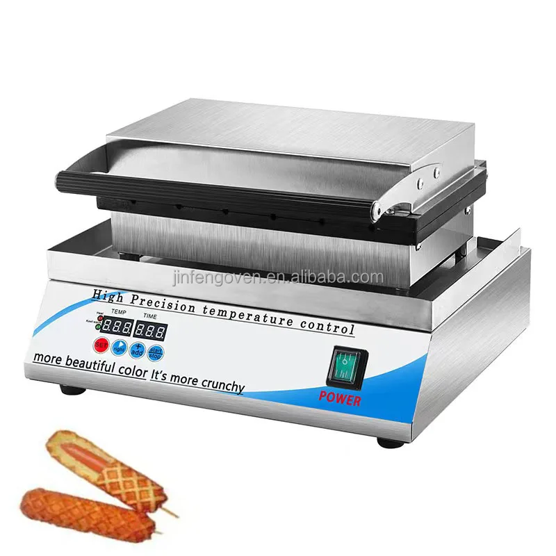 commercial electric hot dog waffle maker machine / corn dog maker / waffle grill