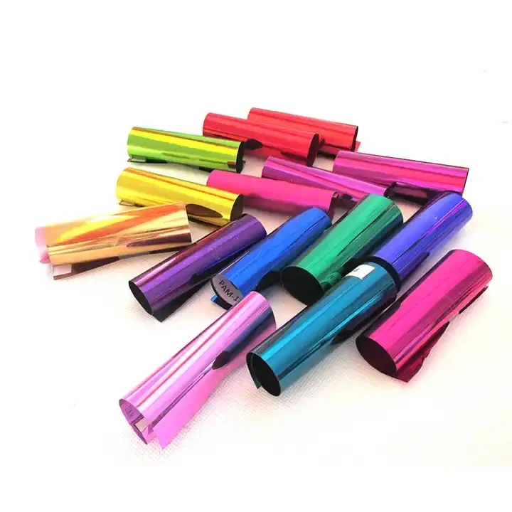 Nail Salon Glitter Blingbling Metallized Film For Glitter Powder Metallized PET Film Used For Sequins Glitter Powder