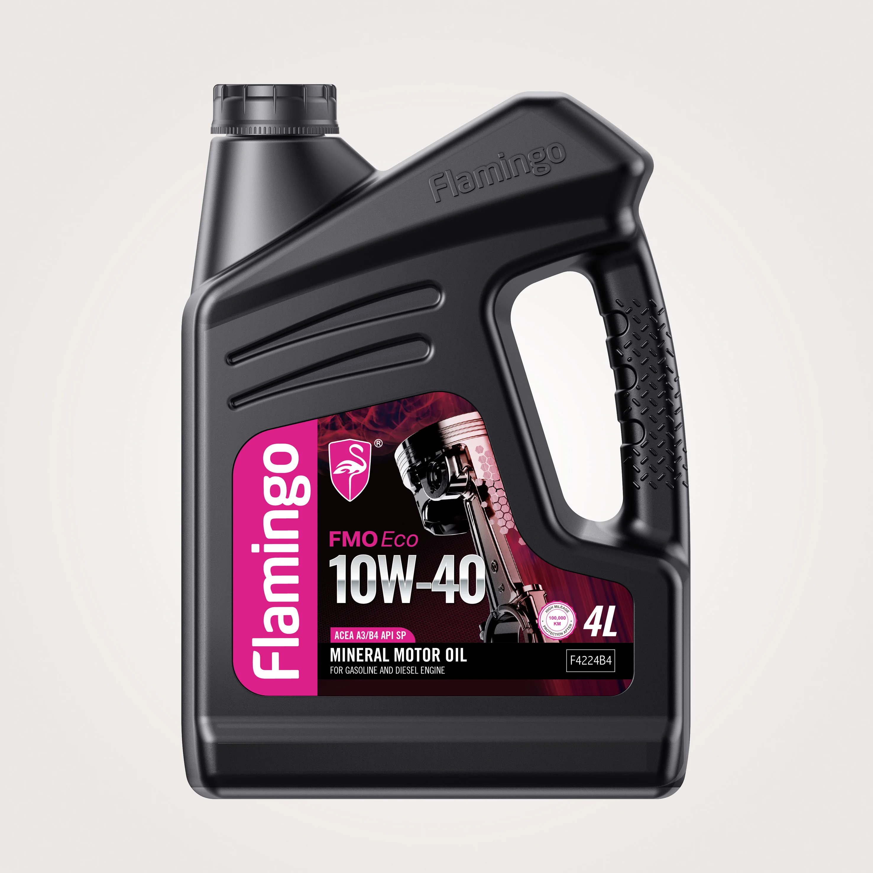 F4224B4 Mineral Motor Oil ACEA A3/B4 API SP 10W-40 Oily Liquid