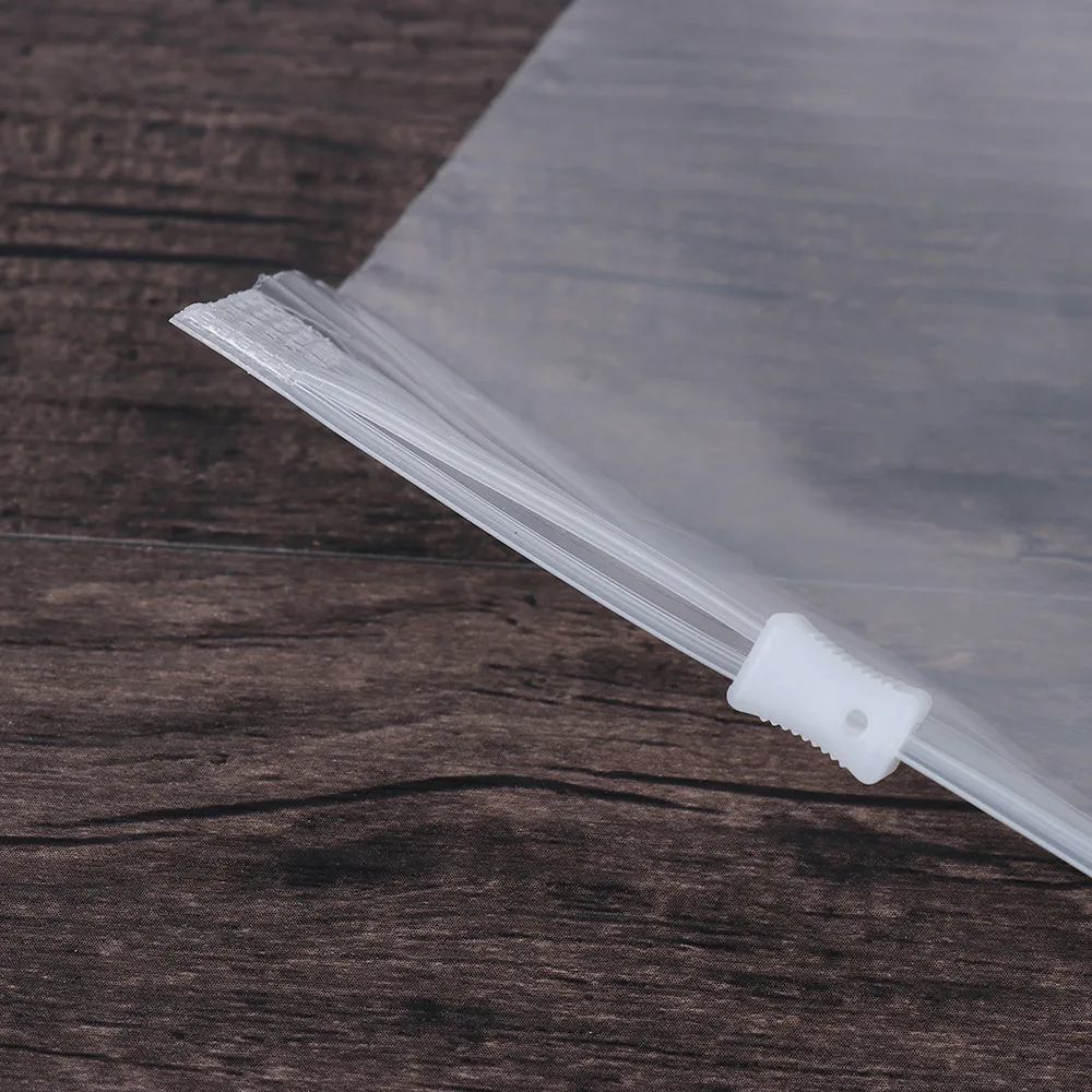 Recycled Clothing Packaging Clear Plastic Resealable Bag Packing Zipped Package For Cloth Zip Lock Bags With Hole