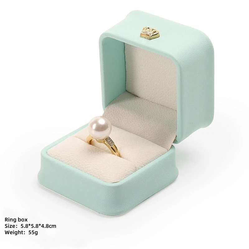 Yopin-2401 Customized Ring Box Velvet Jewelry Necklace Packaging Luxury Earring Diamond Box