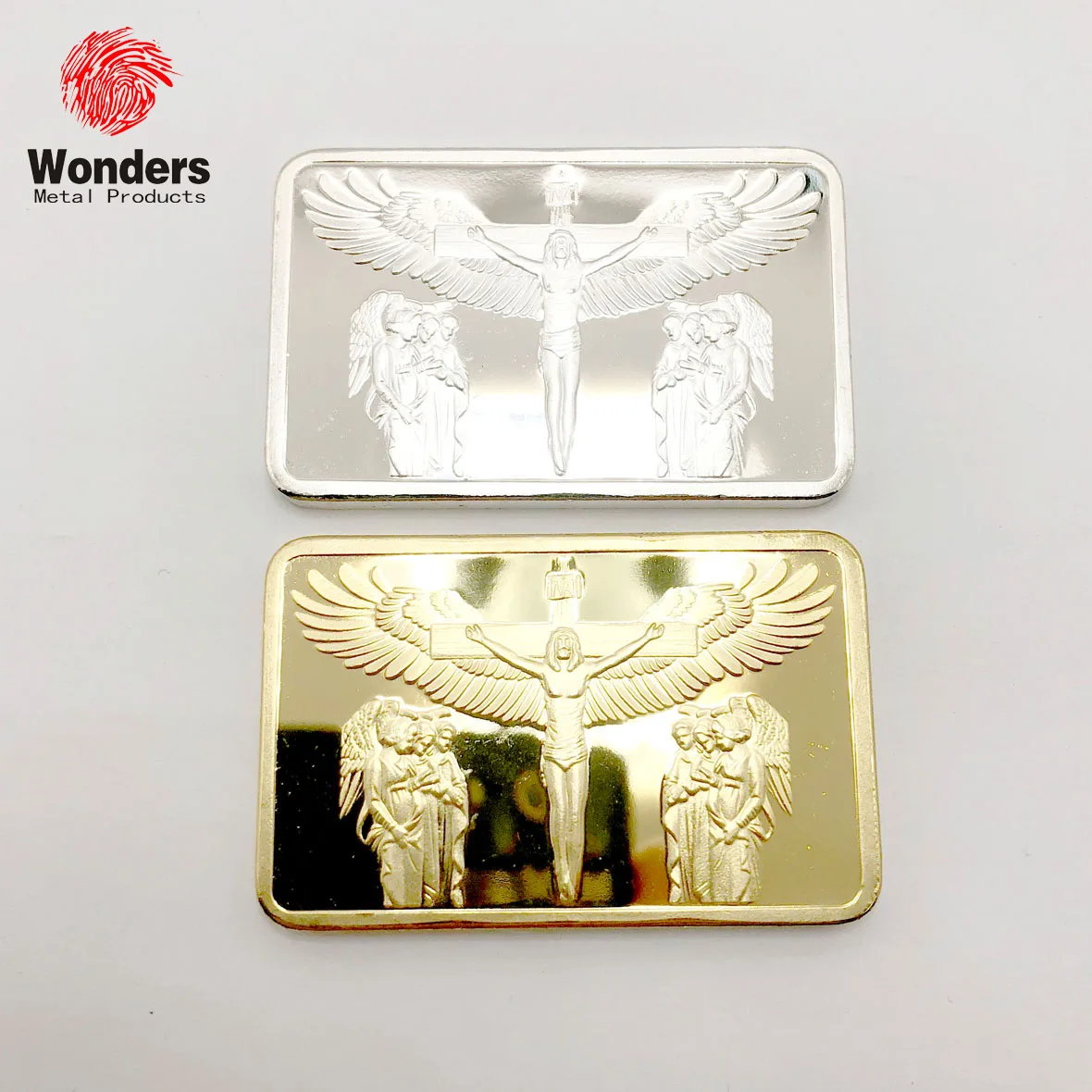 Hard Chrome Plated Clad Bullion Bar Gold Sports Brass Europe Gold Medallion Medal Promotional Gifts  Scrap Gold Plated