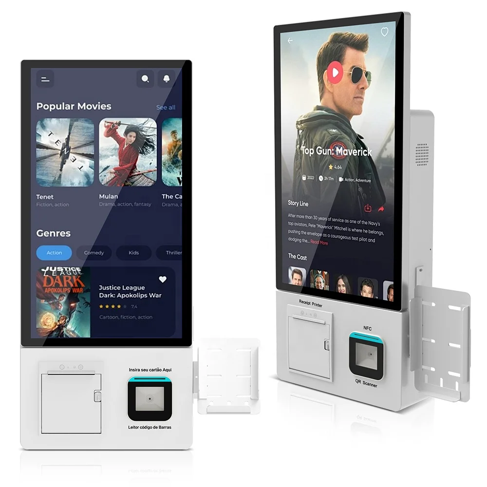 Self-service printing report terminal registration kiosk