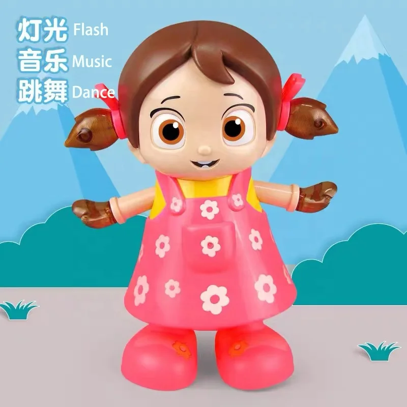 Electric Music Light Swing Dance Girl Fashion Dancing Doll For Kids