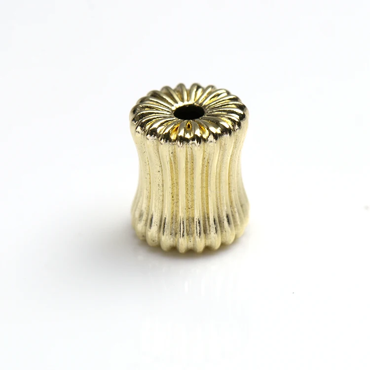 14k Gold Filled Barrel Corrugated Beads/Barrel Spiral Beads For Bracelet Making