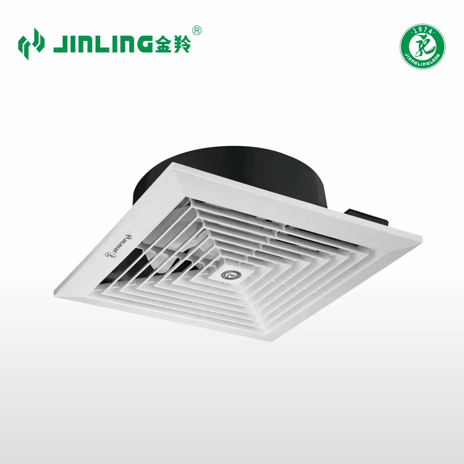 8 inch Bathroom NEW PP full Plastic axial ceiling exhaust fan ventilation fan