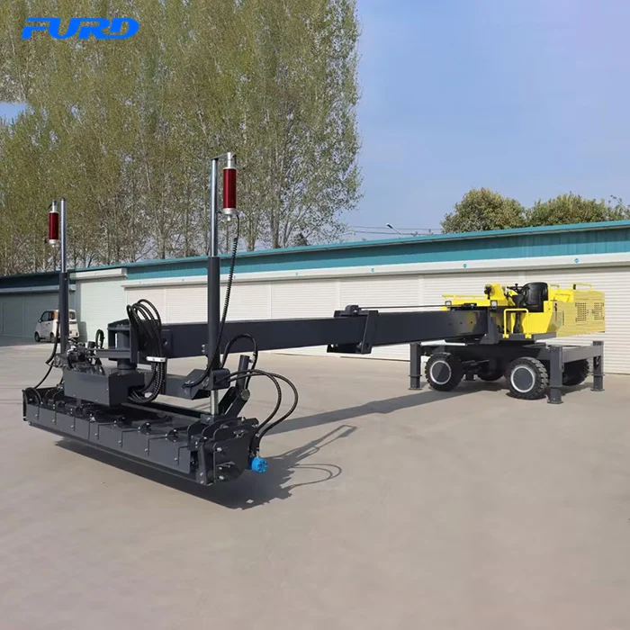 Ride On Telescopic Concrete Laser Leveling Machine Boom Laser Screed Machine for Concrete Floor