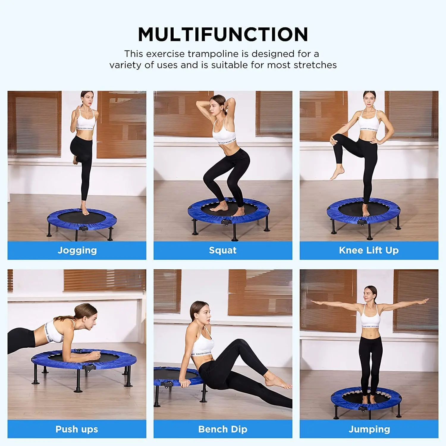 Indoor mini trampoline kids 36/38/40/45/48/50/54/60 inch Round Jumping Trampoline for Sale