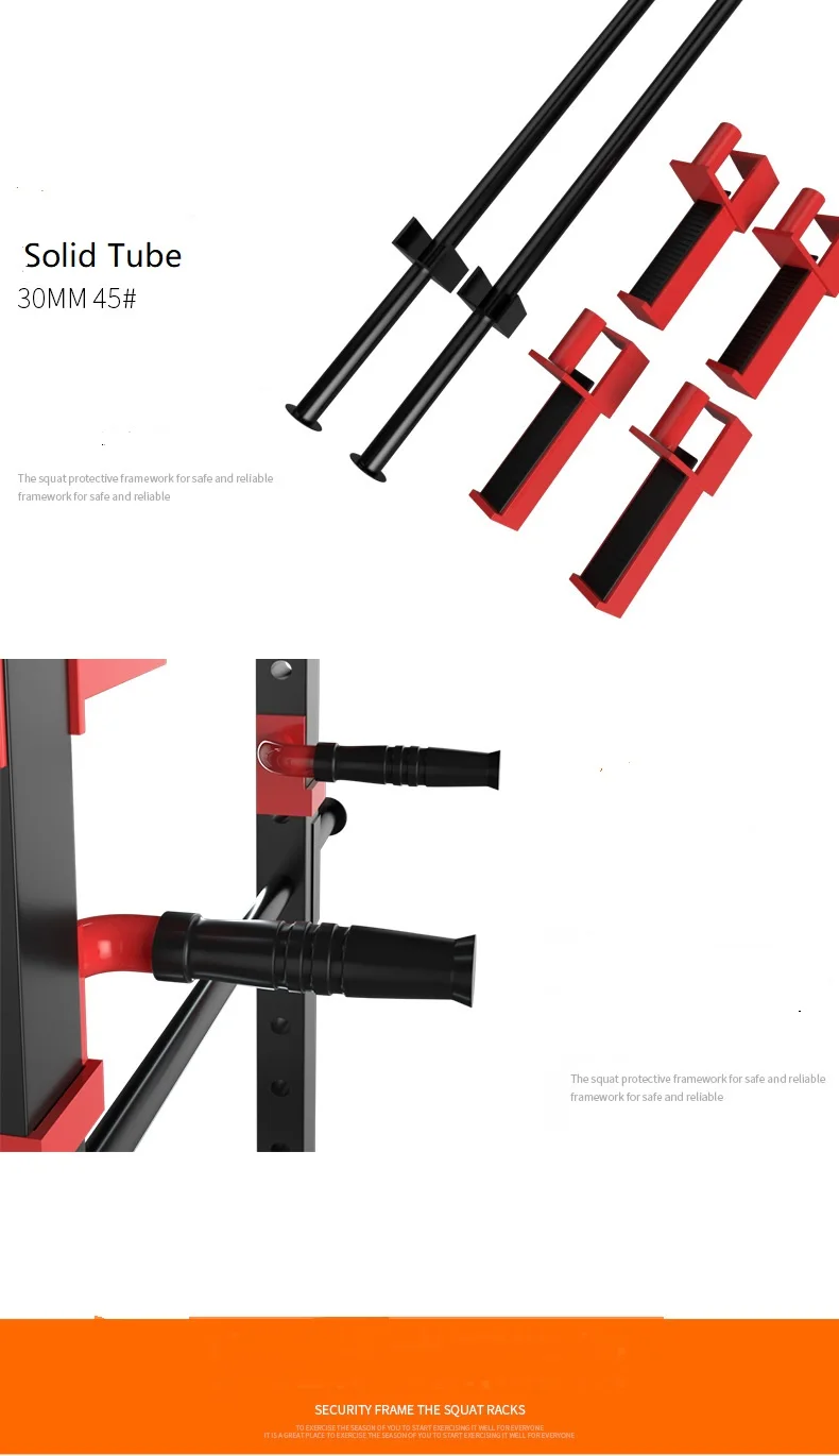 Squat and Bench Fitness Reality Squat Rack Power Cage with Optional Lat Pulldown & Leg Holdown Attachment | Squat and Bench Rack