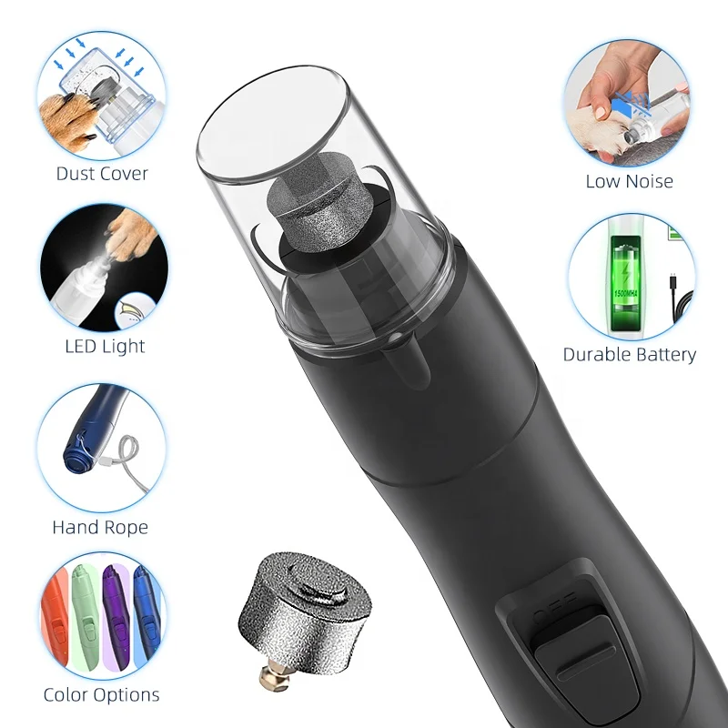 
Amazon Best Selling Products 2020 In Usa Pet supplies USB Electric Rechargeable Dog Nail Grinder 