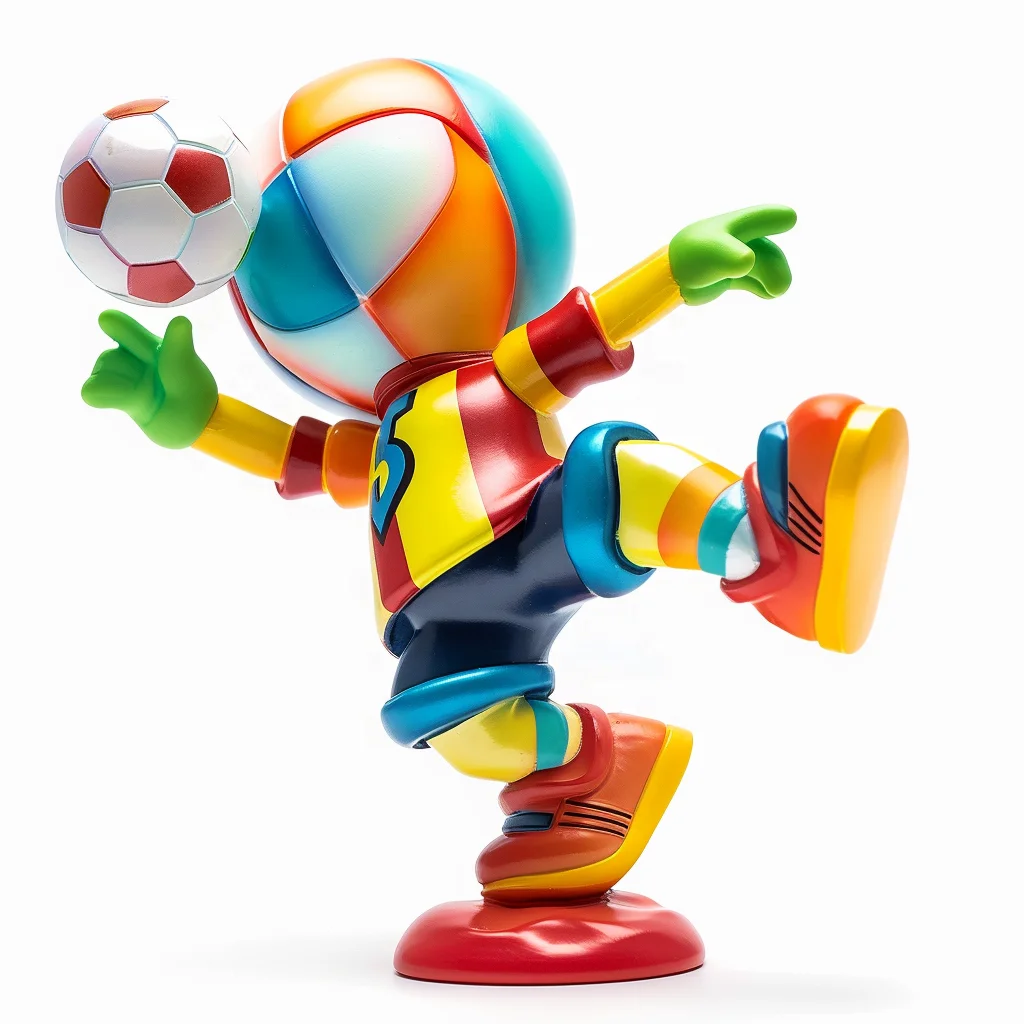 Movable 3D Custom Pvc Plastic Miniature Player Football Action Figures