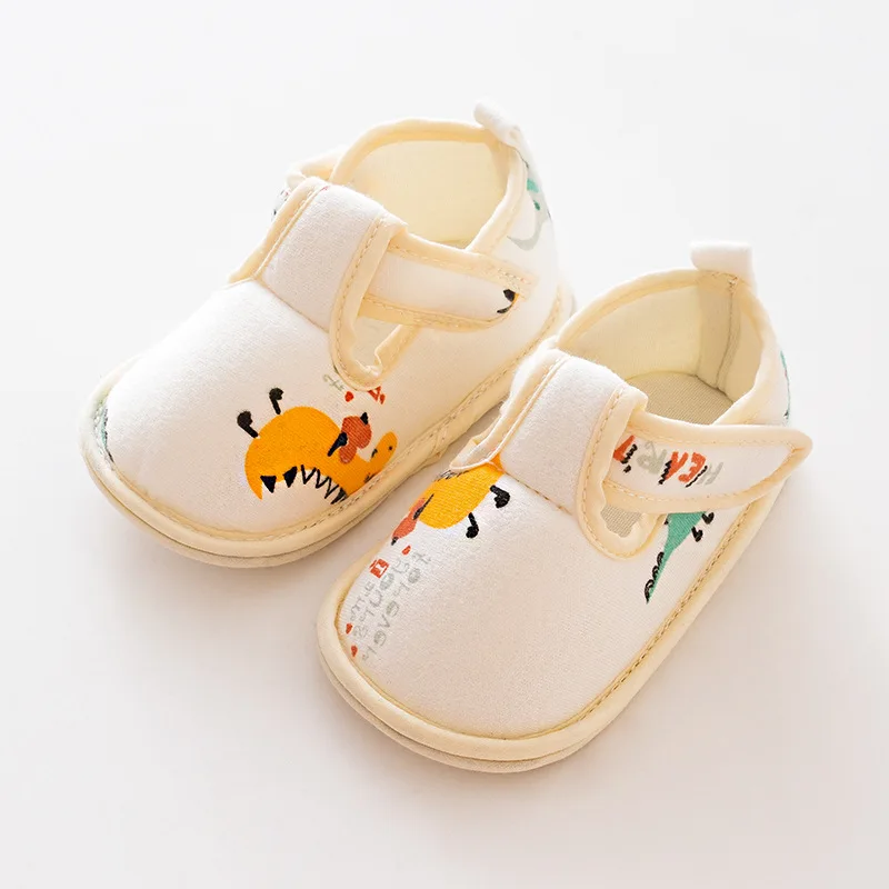 Spring and autumn baby soft sole shoes cartoon toddler lace-up shoes