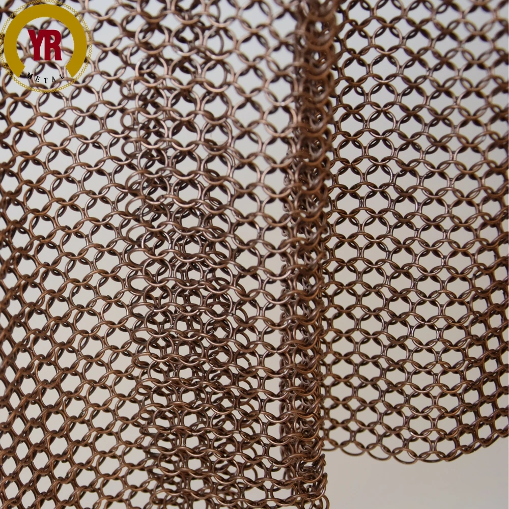 2019 New design decoration divider metal ring mesh