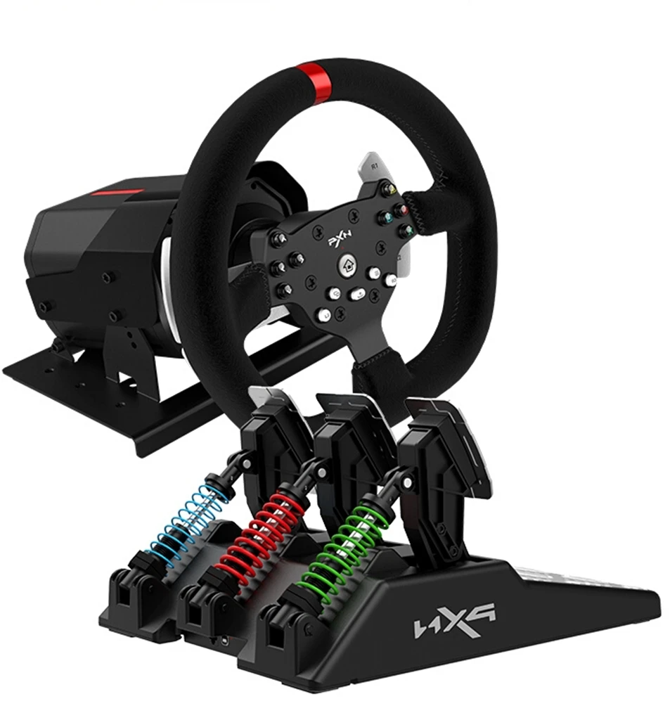 PXN  V10 volanti ps4 para usb PC  Steering Wheel Gaming Racing Wheel 3-in-1 with 3 foot Pedals  Shifter for PS4, XBOX ONE/X, PC