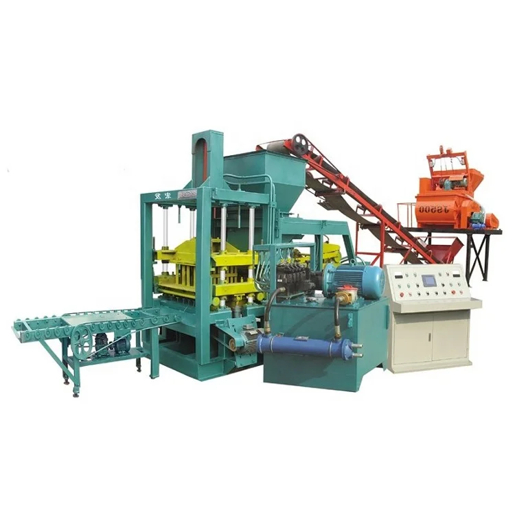 building rubble material block machine construction waste brick making machinery qt4-15b