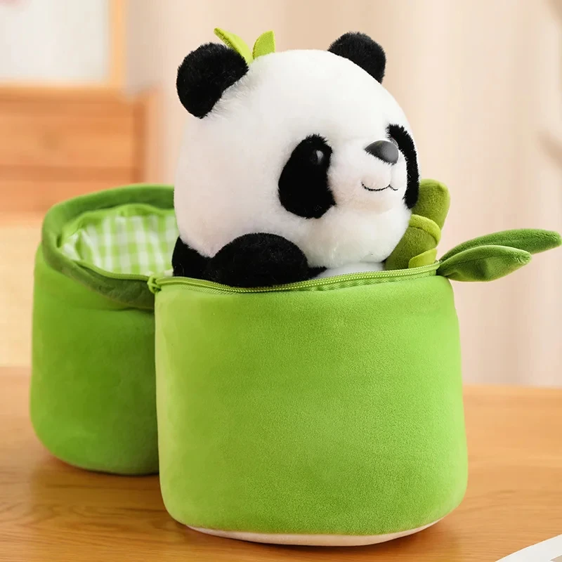 Wholesale Custom Cute Panda Doll New Bamboo Panda Plush Toy Magic Bamboo Panda Children Toy Plush Toy