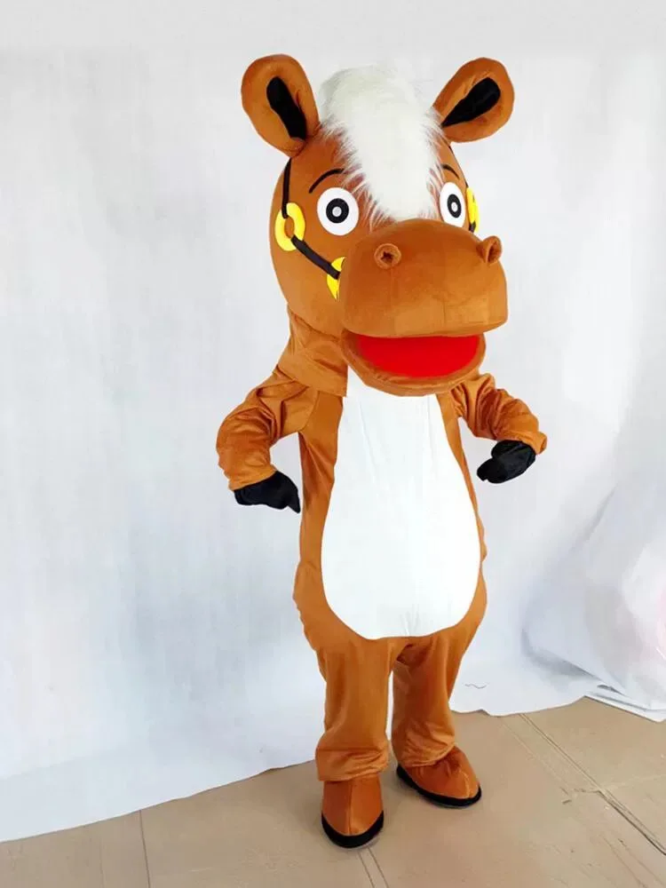 Custom Mascot Advertising Cat Horse Costume Fursuit Plush Adult Anime Cosplay