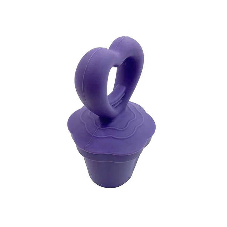 RU012 Food Grade Silicone Mini Popsicle Maker With Heart Shape Handle BPA Free Ice Cream Mold Reusable Easy Release Ice Maker